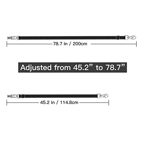 Cross Ties for Horse, Heavy Duty Nylon Trailer Tie - color: Black