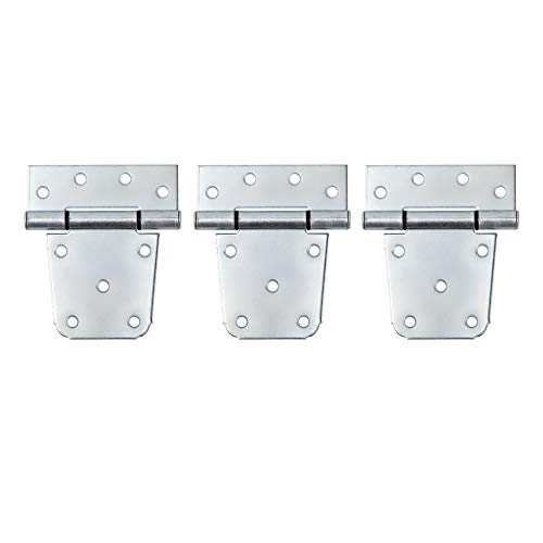 3-1/2" Heavy Duty Gate Hinges, 6 Pack T Strap Hinge, Zinc Plated - color: 6 Pack - Zinc