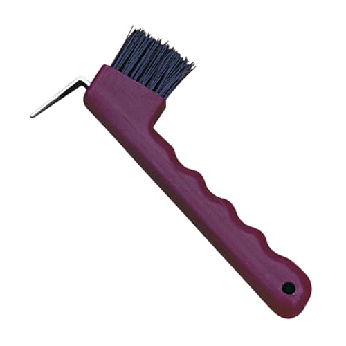 Weaver Equine Hoof Pick with Brush, Durable Compact Horseshoe Picks with Plastic Handle, Equine Supplies for Horse Shows, Events, and More