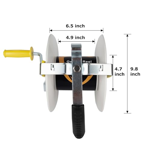 3:1 Geared Electric Fencing Reel, Electric Fence Wire Reel 2Pack - size: 0 feet x 2 standard reel