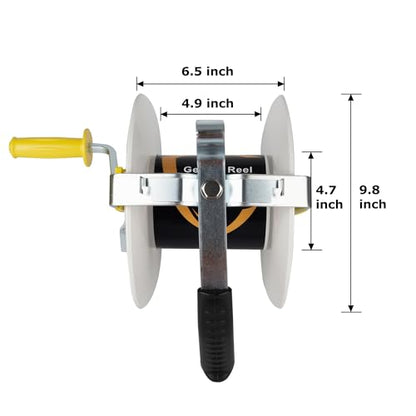 3:1 Geared Electric Fencing Reel, Electric Fence Wire Reel 2Pack - size: 0 feet x 2 standard reel