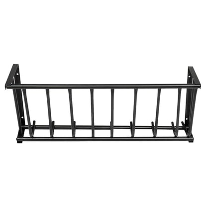 Hay Feeder Goat,40.8" Long Wall Mounted Horse Feeder Holder,Large Capacity Livestock Feeding,Heavy-Duty Steel Goat Hay Rack,Blanket Holder,Multiple Sided Feeding Rack for Sheep,Cattle, Goats, Black