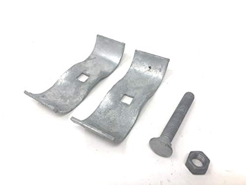 Chain Link Fence Panel Clamps/Kennel Clamps 1-5/8" x 1-5/8" - (8 Sets Pack)