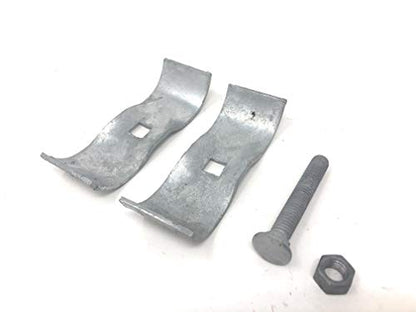 Chain Link Fence Panel Clamps/Kennel Clamps 1-5/8" x 1-5/8" - (8 Sets Pack)