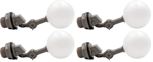 2 Pcs Float Valve 1/2 or 3/4 Water Float Valve with Adjustable Arm Automatic Fill for Livestock Water Tank Fountains (3/4 Inch) (Pack of 2) - size: 3/4 Inch (Pack of 2)