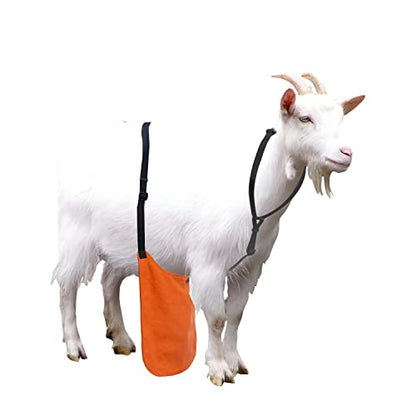 Anti Breeding Buck Apron Anti Mating Skirt with Chest Strap - color: Orange, size: Small