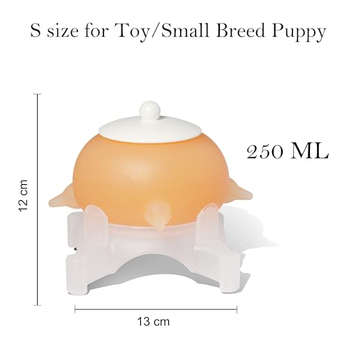 Doggiema Puppy Milk Feeder Nipple Puppy Bottle Puppy's feeders - size: S size for Toy/Small Breed Puppy
