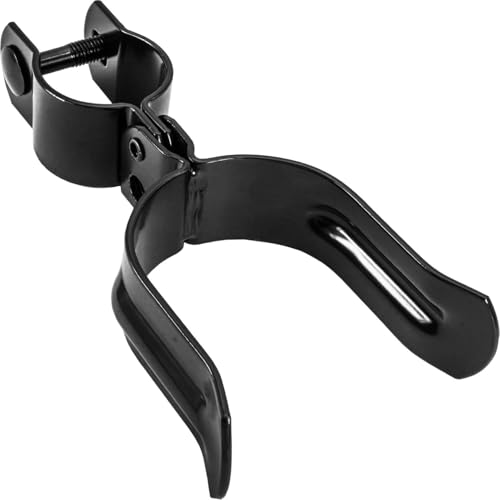 Black 1-5/8" x 2-7/8" Heavy Duty Fork Latch - Pressed Steel - Powder Coated - color: Black, size: 1-5/8" x 2-7/8"