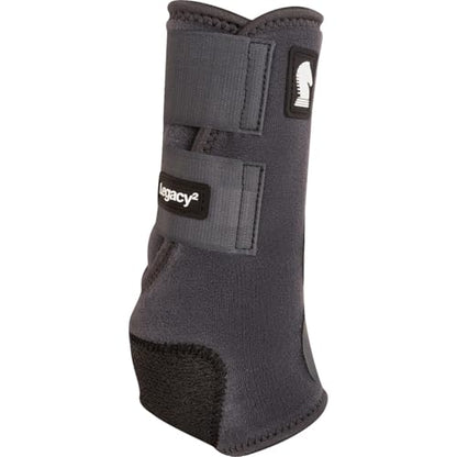 Classic Equine Legacy2 Support Boots, Front (Charcoal, Small) - color: Charcoal, size: Small