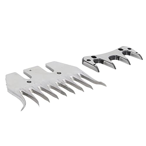 Sheep Shears Replacement Blades, Professional Curved 9 Tooth Clipper Comb Blade, Cutter Trimmer Accessory Set Kit for Sheep Alpacas Goats