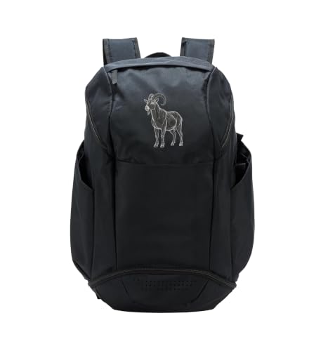 Goat Animal Illustration Potrait Funny Goat Lover Sport Backpack