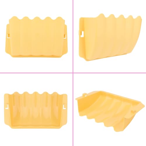 Hypeety Rabbit Hay Feeder Automatic Hay Rack for Guinea Pigs, Yellow, 2pcs - color: Yellow, size: 2pcs