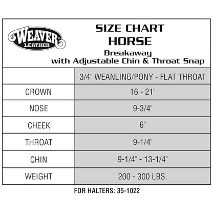 Weaver Leather Adjustable Breakaway Nylon Horse Halter, Blue, Weanling/Pony