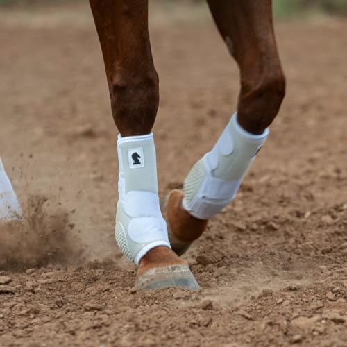 Classic Equine Flexion by Legacy2 Support Boots, Front (White, Large) - color: White, size: Large