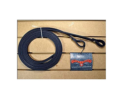 Circle Y Chicago Screw Smooth Leather Split Horse Reins - 5/8" Wide, 7' Long - color: Black