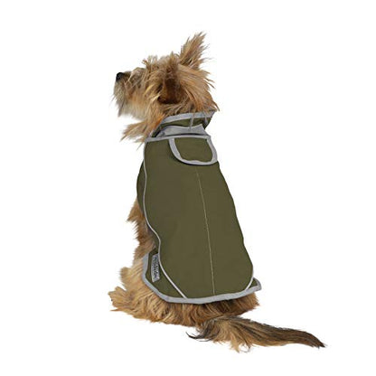 Jacket for All Dogs, Fleece-Lined, Waterproof Doggie Vest, Reflective Pet Parka (2200) (XX-Small, Brown) - color: Brown, size: XX-Small
