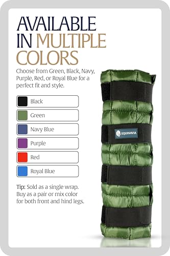 Equinavia Cool Relief Therapy Equine Ice Boots for Horses-Gel Cooling Wraps - color: Green