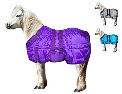 Derby Originals Windstorm 420D Medium Weight Mini Horse & Pony Stable Blanket – Closed Front, 200g Insulation, Breathable Triple-Layer Design, 70T Lining, for Indoor Use Only