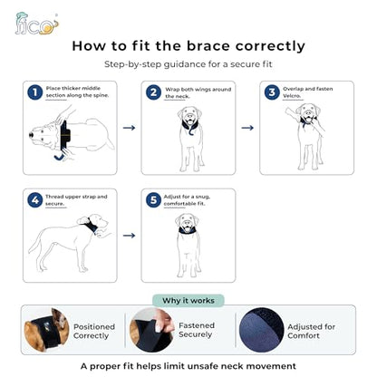 Dog Neck Brace - Adjustable Cervical Support Collar with Removable Splints for IVDD, Wobbler Syndrome, Spinal Injuries & Post-Surgery Recovery - Soft Neoprene Cat & Dog Neck Wound Cover (S) - size: S