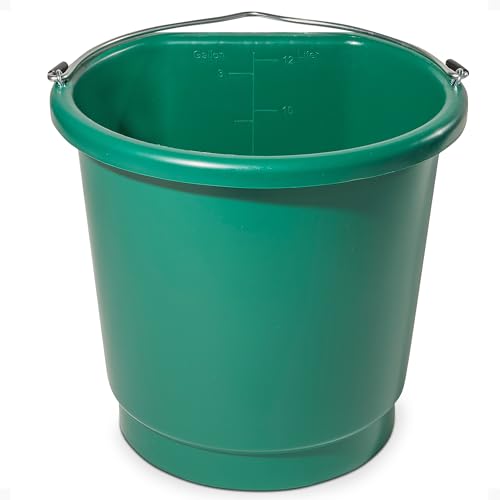 Farm Innovators FB-80 Heated Flat-Back Plastic Bucket, Hanging Water Bucket with Built-in Thermostat and 70W Cord, 3 Gallons - size: 1 Pack