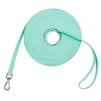 Waterproof Dog Training Leash 50FT 30FT 15FT 10FT 5FT Heavy Duty Recall Long Lead for Large Medium Small Dogs (5FT, Mint Green) - color: Mint Green, size: 5FT