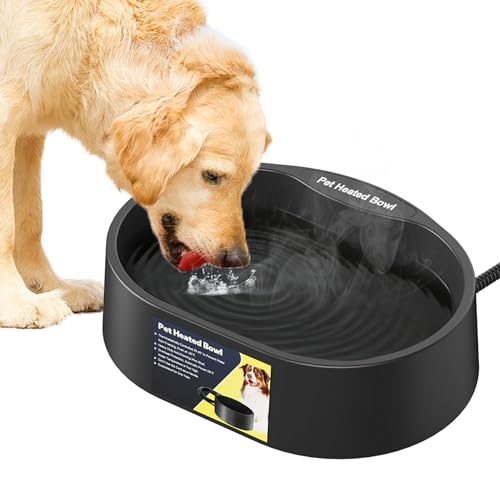 Heated Water Bowl for Dogs and Cats,Large Heated Dog Bowl