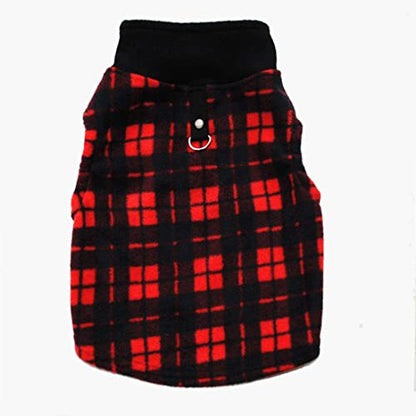 Dog Sweater, Soft Fleece Vest with Leash Ring Pullover Jacket Winter Pet Dog Clothes for Puppy Small Dog Cat Teddy Chihuahua Yorkshire for Christmas (Red, XS) | Winter Jacket,Pet Clothing,Dog Clothes,Puppy,For Small Dogs Cats,Teddy,Cat Apparel,Dog Costume