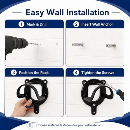 24 Counts Horse Bridle Rack, Bridle Bracket Bridle Hooks with Tubes & Screw - size: 24 Counts