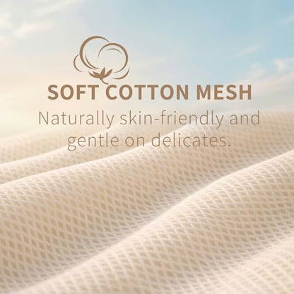 Muchfun Soft Cotton Mesh Laundry Bags for Delicates 1Large, 1Medium, 1Small - size: 1Large, 1Medium, 1Small