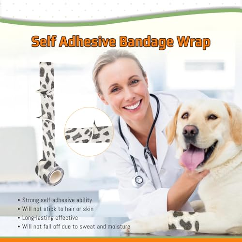 6 Pack Vet Wrap Cohesive Bandages Self-Adhesive Bandage Wrap - color: Furprint