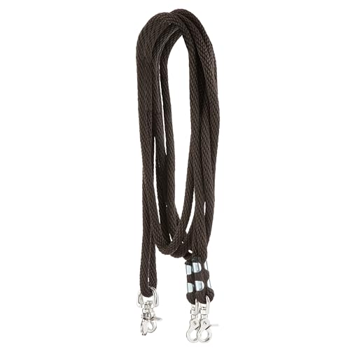 Weaver Equine Poly Rope Draw Reins, Brown