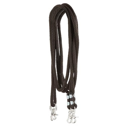 Weaver Equine Poly Rope Draw Reins, Brown