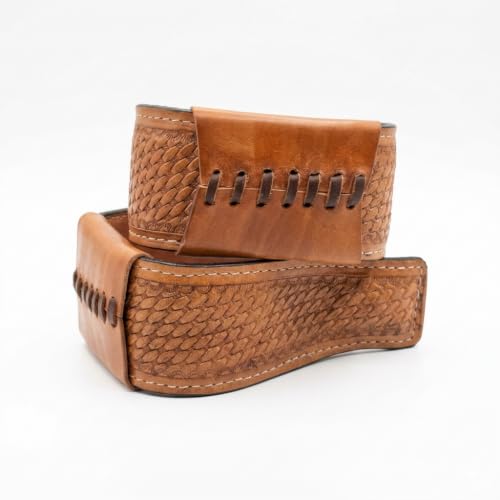 Western Saddle Stirrups with Basket Weave Tooled Leather | Tooled Leather, Western Style , Saddle Stirrup