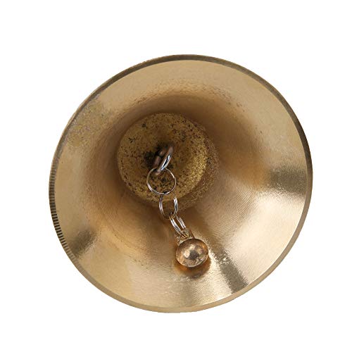 Super Loud Solid Brass Hand Call Bell - size: 3.15 inch