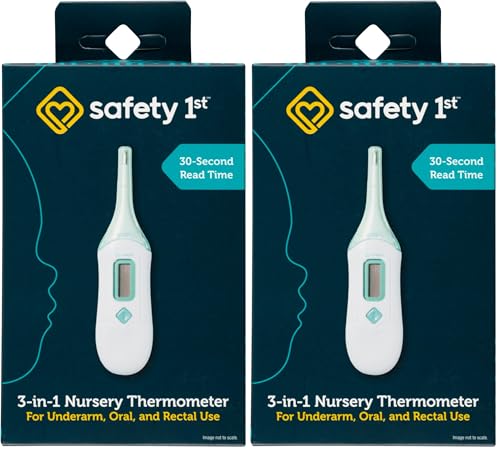 Safety 1st 3-in-1 Thermometer | Nursery | Analog | Pack of 2 - size: 1 Count (Pack of 2)