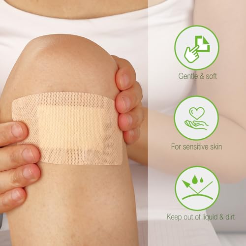 NeuHeils Silicone Bandages for Sensitive Skin, Large 2"x4", 40 Pack - size: 2''x4''(40 Packs)