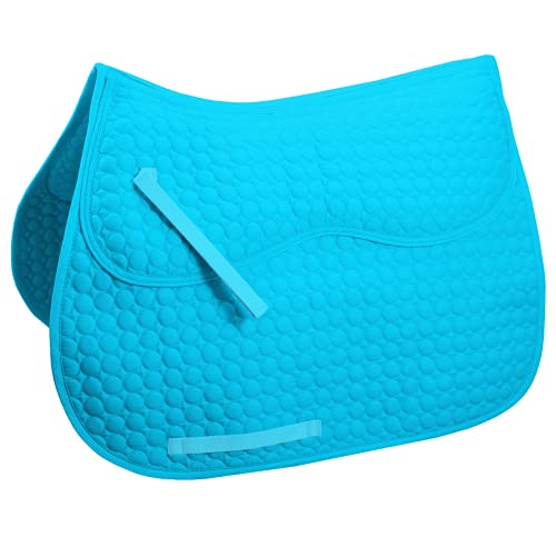 Derby Originals Extra Comfort All Purpose English Saddle Pad with Removable Memory Foam - color: Blue