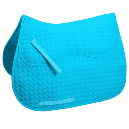 Derby Originals Extra Comfort All Purpose English Saddle Pad with Removable Memory Foam - color: Blue