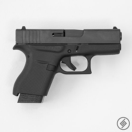 Spartan Mounts Compatible with Glock Pistols | Pistol Wall Display Mounting Hook | Gun Safe Wall Storage Organization System | Unique Low Profile Design | Made in USA - style: G 36 [Right]