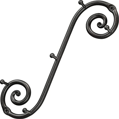RTZEN Farmhouse Small Key Holder for Wall, Wrought Iron Wall Mount Rack - style: Vertical
