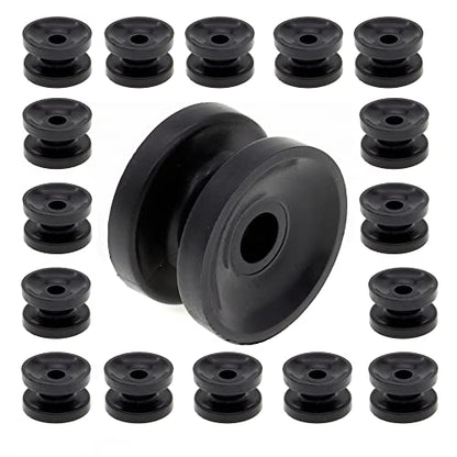 36 Pcs Circular Ring Corner Post Electric Fence Insulators, Black