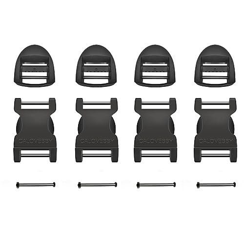 1" Buckle Quick Side Release Buckle,Adjustable No Sewing Clip,Plastic Replacement for Nylon Webbing Straps,Backpack Pack Belt - color: 4 Pcs 1 Inch