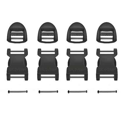 1" Buckle Quick Side Release Buckle,Adjustable No Sewing Clip,Plastic Replacement for Nylon Webbing Straps,Backpack Pack Belt - color: 4 Pcs 1 Inch