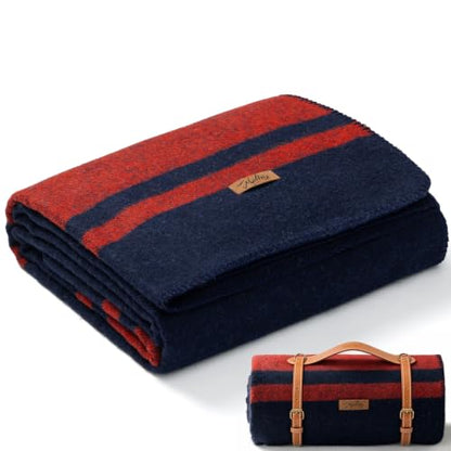Molithe 100% Wool Blanket, 62" x 48", Warm, Thick, Military, Camping Gear - color: Sun, size: Medium