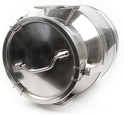 3.16Gallon Stainless Steel Milk Can Ice Bucket Wine Bucket,Water Jug Liquid Storage Pail,Commercial Fermentation Barrel,Canisters for Kitchen - size: 12L