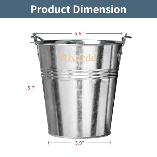 Grease Bucket for Pellet Grill Smokers – Heavy Duty Galvanized Steel Drip Catcher, Rust-Proof 5.6" Diameter, Easy Clean BBQ Accessory - color: Steel 1pack