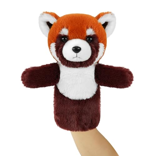 Puppet for Kids Role Play Gift Boys Girls Interactive Learning Animal Classroom Supplies Washable Soft Stuffed Forest Friends Red Panda Puppet - color: Red Panda