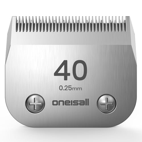 oneisall Professional Dog Grooming Clippers Replacement Blade 40 - size: #40