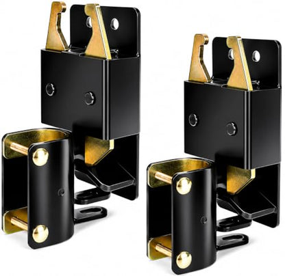 Two Way Lockable Gate Latch, Black. Perfect for Farms, Pastures, and Ranches. Part Number S16100100 (Big Black 2PACK) - size: BIG BLACK 2PACK