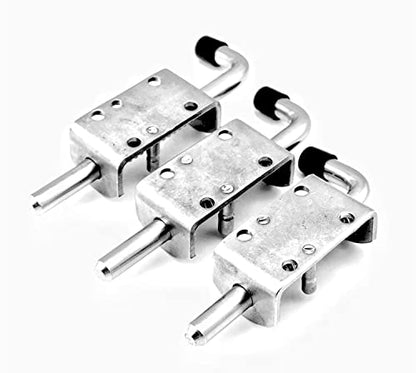 1PC Heavy Duty Stainless Steel 304 Spring Loaded Barrel Bolt Latch Lock,Latch Pin for Door Shed Gate or Tailgate Trailer Garage (Overall Length :155mm/ 6.1inch) - size: Overall Length :155mm/ 6.1inch